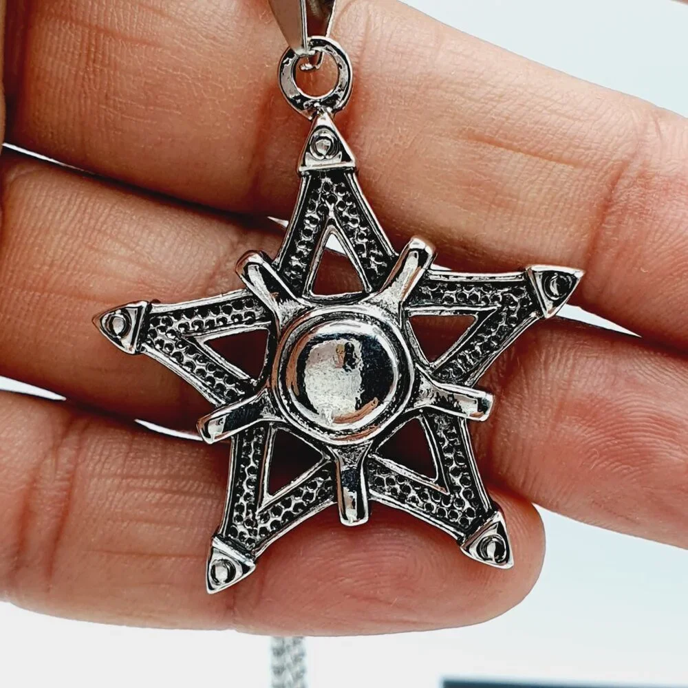 ❤️Fashion anime Pentagram Shape Necklace, N90201P121